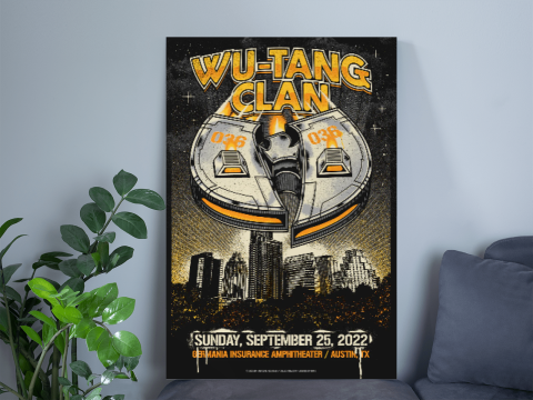 Wu Tang Clan Austin September 25, 2022 Poster