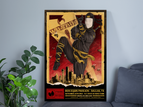Wu Tang Clan Dallas September 26, 2022 Poster