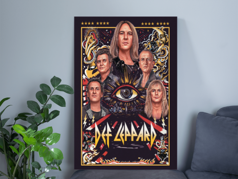 Def Leppard Vancouver September 2, 2022 The Stadium Tour Poster