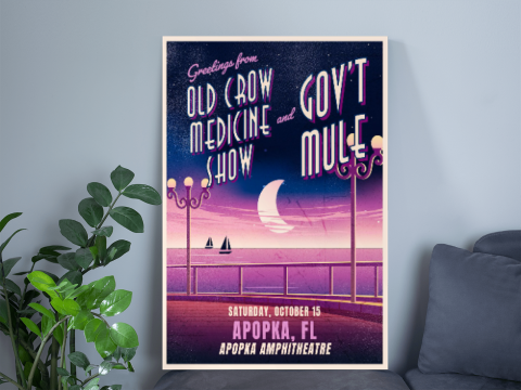 Gov't Mule's at The Apopka Amphitheater in Apopka on October 15, 2022 Poster