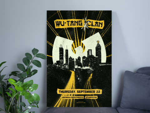 Wu Tang Clan Atlanta September 22, 2022 Poster