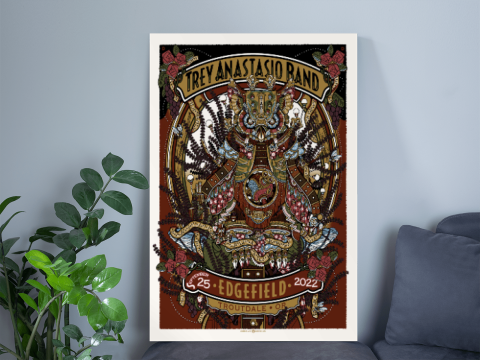 Trey Anastasio Band Fall Tour Edgefield, Troutdale, OR Poster
