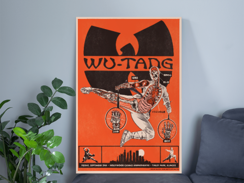 Wu Tang Clan Tinley Park September 2, 2022 Poster