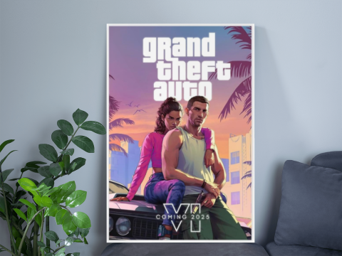 GTA 6 AI Gaming Poster
