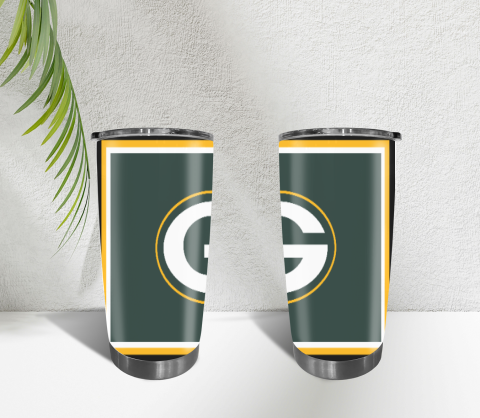 Green Bay Packers NFL Team Spirit 20oz Curved SS Tumbler